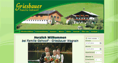 Desktop Screenshot of griesbauer-wagrain.at